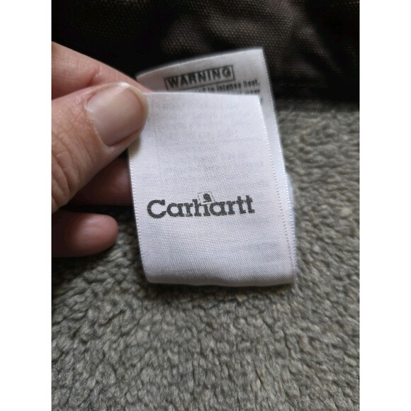 Vintage Carhartt Canvas Ridge Work Jacket Lined Large TALL C61 CML 14806 Tan - Picture 9 of 12